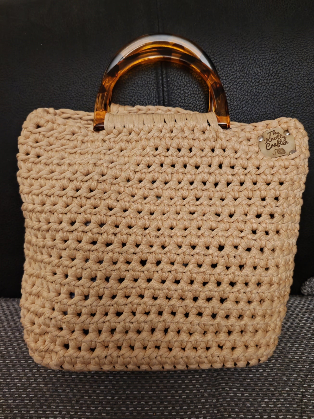 T-shirt Yarn Crocheted Handbag